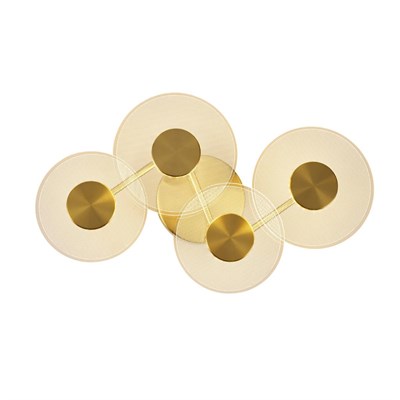 Apliqa Callista 4lü Gold 12 Watt Plafonyer 3 Renkli Led Avize