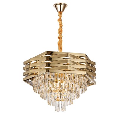 Apliqa Corde 50lik Gold Kaplamalı Kristal Avize