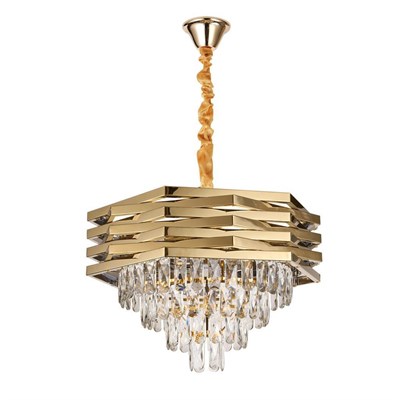 Apliqa Corde 50lik Gold Kaplamalı Kristal Avize