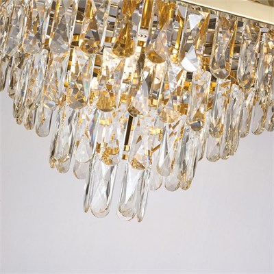 Apliqa Corde 50lik Gold Kaplamalı Kristal Avize