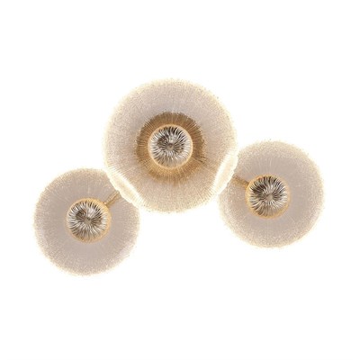 Apliqa Darra 3lü Gold 9 Watt Plafonyer 3 Renkli Led Avize