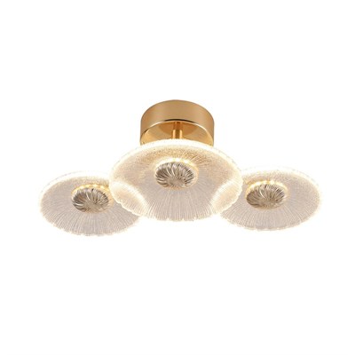 Apliqa Darra 3lü Gold 9 Watt Plafonyer 3 Renkli Led Avize