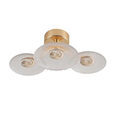 Apliqa Darra 3lü Gold 9 Watt Plafonyer 3 Renkli Led Avize
