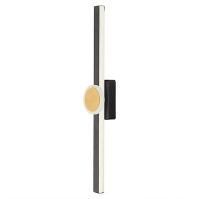 Apliqa Disk Siyah Gold 26 Watt Modern Tasarım Banyo Koridor Ledli Salon Aplik