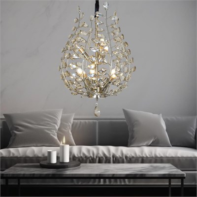 Apliqa Donna Eskitme 55lik Kristal Taşlı Modern Koridor, Salon Avize