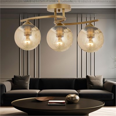 Apliqa Elite 3lü Eskitme Bal Camlı Modern Mutfak Yatak Odası Salon Avize