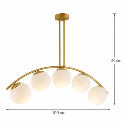 Apliqa Fralde 5 Li Gold Modern Mutfak Cafe Restoran Için Uygun Retro Salon Avize