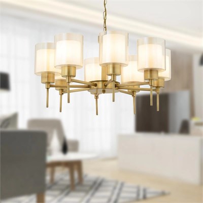 Apliqa Goldie 8 Li Eskitme Modern Yatak Odası Salon Avize