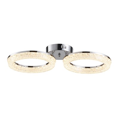 Apliqa Gomez 2li Krom 64 Watt Plafonyer 3 Renkli Led Avize