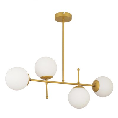 Apliqa Günay 4lü Gold Modern Mutfak Yemek Masası Üstü Yatak Odası Salon Avize