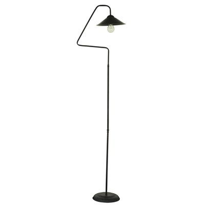 Apliqa Helga Siyah Modern Tasarım Retro Metal Lambader