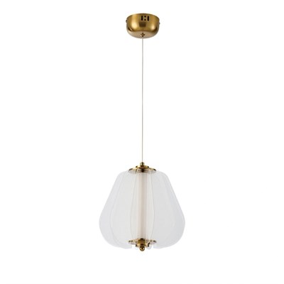 Apliqa Hopps 18 Watt 3000k Elips Bakır Tekli Led Sarkıt Avize