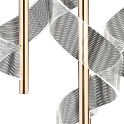 Apliqa Jadon 4lü Yuvarlak 3 Renkli 35 Watt Gold Kristal Ledli Modern Oturma Odası Salon Sarkıt Avize