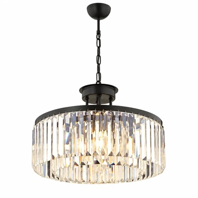 Apliqa Kanvas 45lik Siyah Kristalli Taşlı Modern Tasarım Kristal Salon Avize