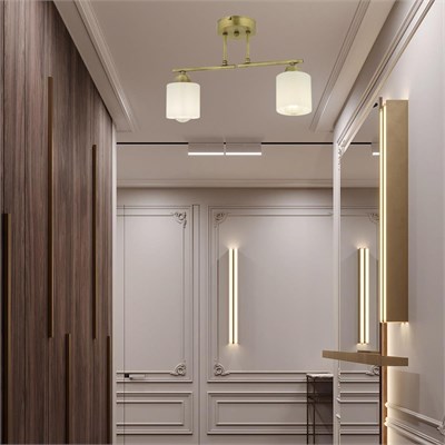 Apliqa Kavis 2li Sıralı Eskitme Modern Genç Odası Mutfak Salon Avize