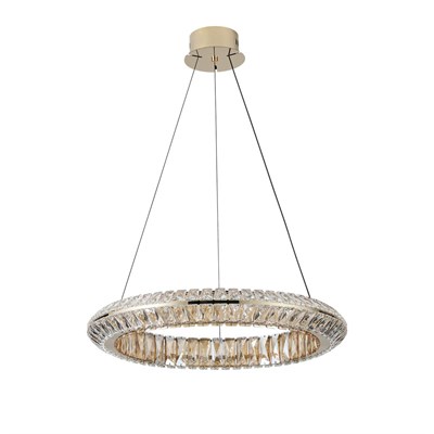 Apliqa Kyler 60lık Gold 90 Watt Kristalli 3 Renkli Led Sarkıt Avize