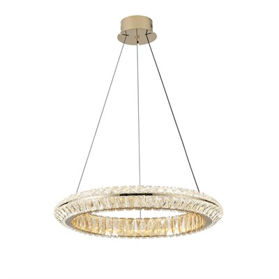 Apliqa Kyler 60lık Gold 90 Watt Kristalli 3 Renkli Led Sarkıt Avize