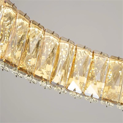 Apliqa Kyler 60lık Gold 90 Watt Kristalli 3 Renkli Led Sarkıt Avize