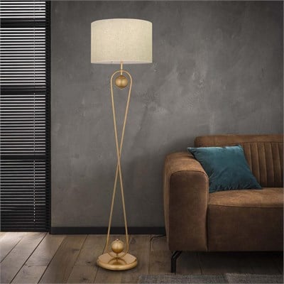 Apliqa Letta Eskitme Şapkalı Eskitmemodern Tasarım Ayaklı Abajur Lamba Metal Lambader