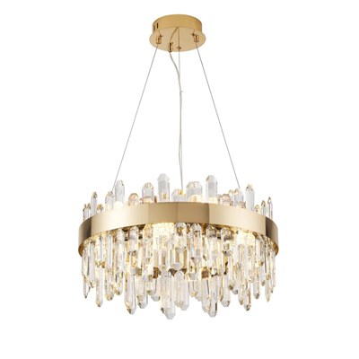 Apliqa Linfred 50lik Gold Kristal Taşlı Modern Salon Avize