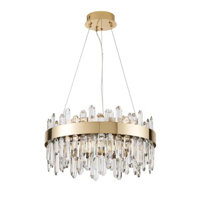 Apliqa Linfred 50lik Gold Kristal Taşlı Modern Salon Avize