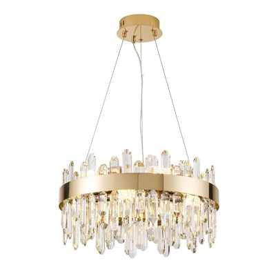 Apliqa Linfred 50lik Gold Kristal Taşlı Modern Salon Avize