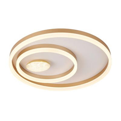 Apliqa Lumix 50lik 96 Watt Yuvarlak Gold Plafonyer Led Avize