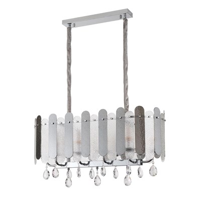 Apliqa Madera 80lik Krom Füme Camlı Kristal Taşlı Avize