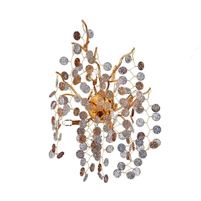 Apliqa Masal Gold Kristal Taşlı Modern, Oturma Odası,duvar Lambası Salon Aplik