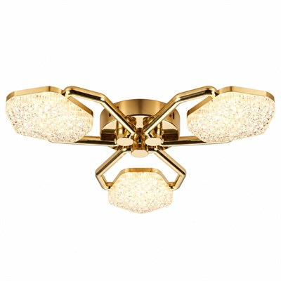Apliqa Matiz 3lü Gold 48 Watt Plafonyer 3 Renkli Led Avize