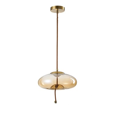 Apliqa Niora Tekli 5 Watt 3000k Eskitme Bal Camlı Led Sarkıt Avize