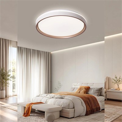 Apliqa Nordis Kahverengi 120 Watt Plafonyer Led Avize