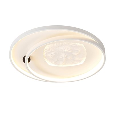 Apliqa Noren 50lik Kare Taş Desenli Yuvarlak 160 Watt Plafonyer Led Avize