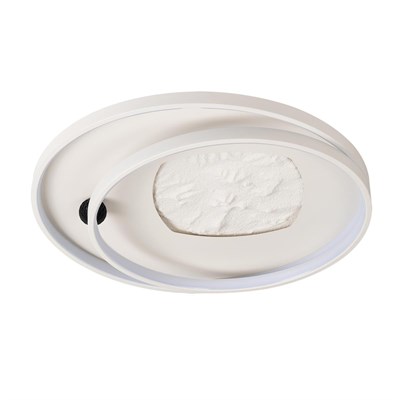 Apliqa Noren 50lik Kare Taş Desenli Yuvarlak 160 Watt Plafonyer Led Avize