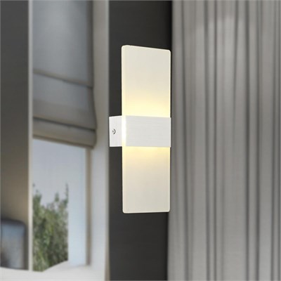 Apliqa Pearl 3 Renkli 8 Watt Buz Camlı Modern Salon Ledli Aplik