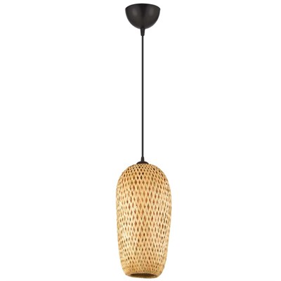 Apliqa Pedri Tekli Rattan Modern Tasarım Sarkıt Avize