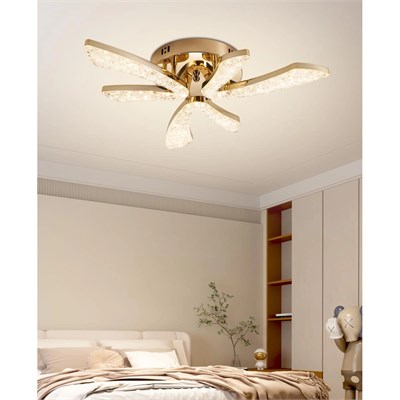 Apliqa Quinn 6lı Gold 48 Watt Plafonyer 3 Renkli Led Avize