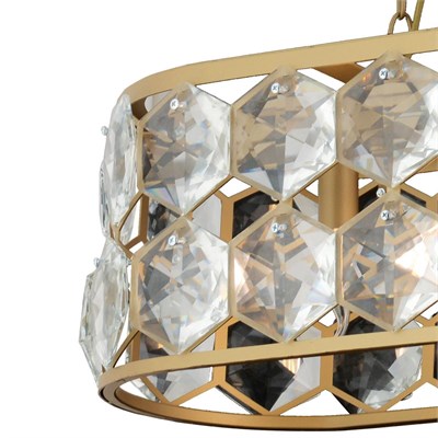 Apliqa Roman 5li Sıralı Eskitme Kristalli Taşlı Modern Tasarım Kristal Salon Avize