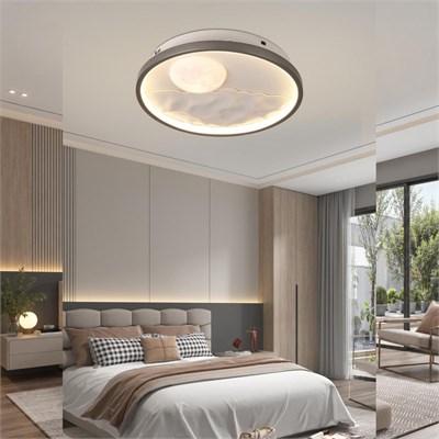 Apliqa Skala 30luk Ay Figürlü Yuvarlak 48 Watt Plafonyer Led Avize