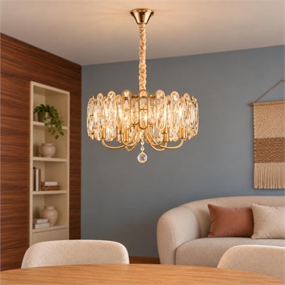 Apliqa Tortes 50lik Gold Kristal Taşlı Avize