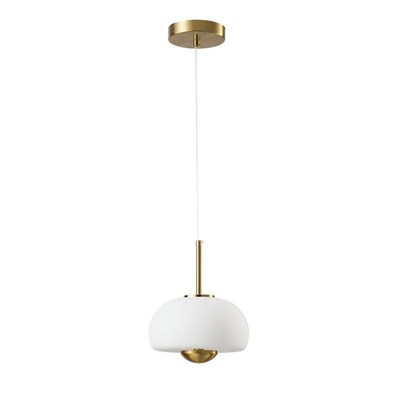 Apliqa Tres Tekli 7 Watt 3000k Eskitme Beyaz Camlı Led Sarkıt Avize