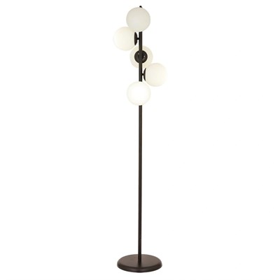 Apliqa Uzel 5li Siyah Modern Tasarım Metal Lambader