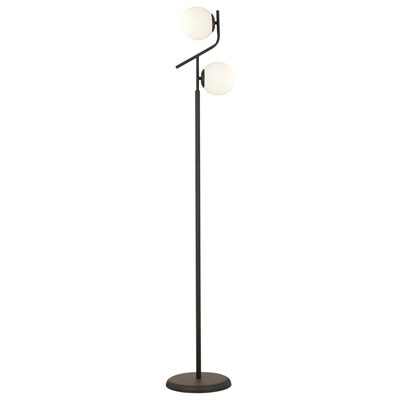 Apliqa Velar Siyah Beyaz Camlı Modern Tasarım Metal Lambader