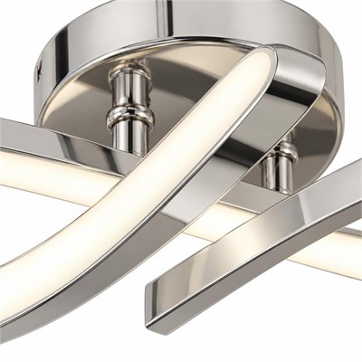 Apliqa Vetto Krom 38 Watt Plafonyer 3 Renkli Ledli Modern Mutfak Banyo Led Salon Sarkıt Avize