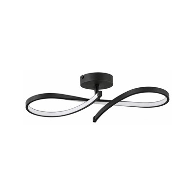 Apliqa Vetto Siyah 38 Watt Plafonyer 3 Renkli Ledli Modern Mutfak Banyo Led Salon Sarkıt Avize