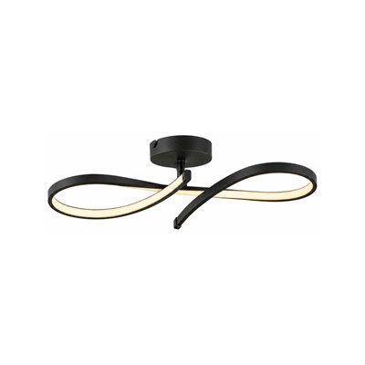 Apliqa Vetto Siyah 38 Watt Plafonyer 3 Renkli Ledli Modern Mutfak Banyo Led Salon Sarkıt Avize