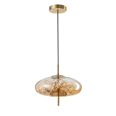 Apliqa Zuna 10 Watt 3000k Eskitme Bal Camlı Tekli Peri Led Sarkıt Avize