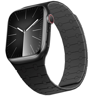 Apple Watch Band 49 mm 46 mm 45 mm 44 mm 42 mm 41 mm 40 mm 38 mm, iWatch Ultra 3/2/1 SE3 Serisi 11 10 9 8 7 6-1 için Silikon Manyetik Aya - Seçenekler: 42(Series 11/10)/41/40/38mm, 42mm/44mm/45mm/49mm