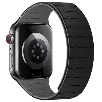Apple Watch Band 49 mm 46 mm 45 mm 44 mm 42 mm 41 mm 40 mm 38 mm, iWatch Ultra 3/2/1 SE3 Serisi 11 10 9 8 7 6-1 için Silikon Manyetik Aya - Seçenekler: 42(Series 11/10)/41/40/38mm, 42mm/44mm/45mm/49mm