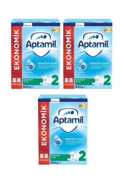 Aptamil 2 Numara Bebek Maması 900 Gr X 3 Adet